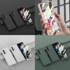 PC Case Shell Tempered Glass Film for Samsung Galaxy Z Fold 3 5G Smart Phone