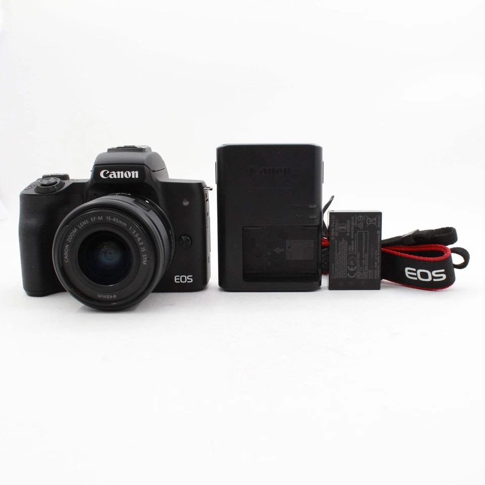 * USADO * Kit de cámara de vlogging sin espejo Canon EOS M50 con lente EF-M 15-45 mm Foto 1 de 4