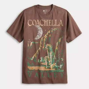 Coachella Valley Graphic Tee | Men's: Large | Brown Graphic T-Shirt Official - Picture 1 of 3