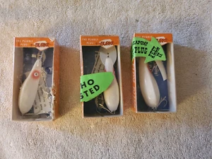 Vintage Burke Flex Plug NOS Little Big Dig #2016 in Box w Paper Rare x 3 - Picture 1 of 10