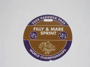 2008 Breeders' Cup Paddock Pass Filly & Mare Sprint Pass (Ventura) - Picture 1 of 2