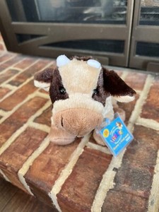 RARE NWT With CODE Ganz Webkinz Brown Cow Stuffed Animal HM197 RETIRED HTF