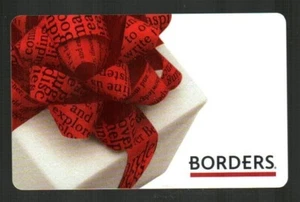 BORDERS Christmas Gift with Red Bow ( 2007 ) Gift Card ( $0 ) - Picture 1 of 2