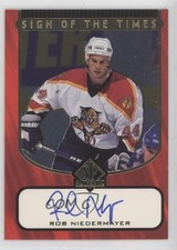 1997-98 SP Authentic Sign of the Times Rob Niedermayer #RN Auto