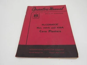 International McCormick 449A und 450A Mais Pflanzgefäße Bedienungsanleitung - Bild 1 von 3