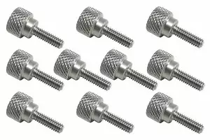 10 Stück 8-32 x 1/2" Gewinde 303 Edelstahl Diamant Rändelschrauben - Bild 1 von 3
