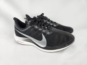 Mens Nike Zoom X Pegasus 35 Turbo Black Running Shoes Sneakers Size 8 M - Picture 1 of 16