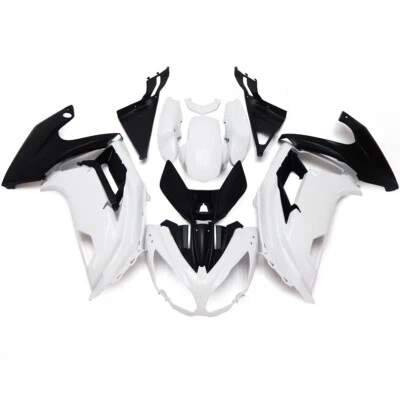 Kit de carenado blanco negro para carrocería de plástico Kawasaki Ninja 650 ER-6F 2012-2016 Foto 1 de 4