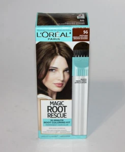 L'OREAL PARIS MAGIC ROOT RESCUE #5G MEDIUM GOLDEN BROWN COLORING KIT HAIRCOLOR - Picture 1 of 1