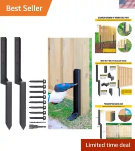 Heavy Duty Steel Fence Post Repair Stakes, Fence Post Anchor Ground Spike, fo... - Picture 1 of 7