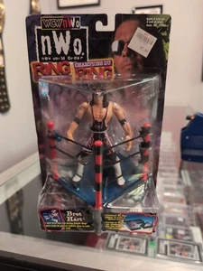 WCW nWo Bret Hitman Hart ToyBiz Ring Fighters Foundation WWE WWF Stampede - Picture 1 of 2