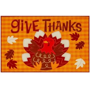 HCI Olivia's Home Rug, Give Thanks (PR2L-VHT006) - Picture 1 of 3