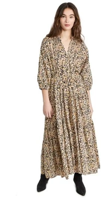Apiece Apart Trinidad Maxi Dress Tiny Flowers Mixed Womens Size M Prairie Boho - Image 1 of 4
