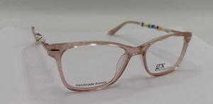 GX by Gwen Stefani Kids Eyeglasses Frames GX838 BLS Blush Pink Glitter LOVE - Picture 1 of 8