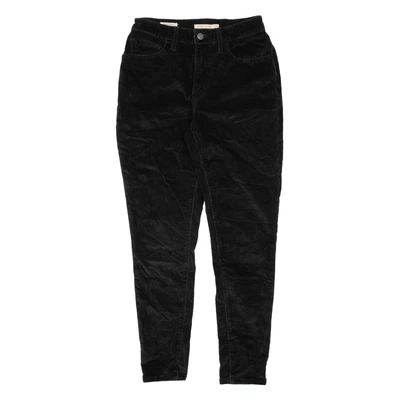 Pantalón de pana negro ajustado ajustado LEVI'S 721 Big E para mujer W37 L38 Foto 1 de 4