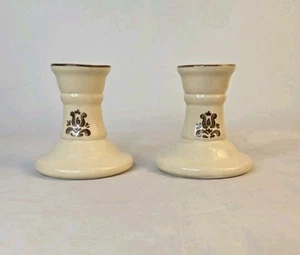 Paar Pfaltzgraff DORF 4" Kerzenständer Kerzenhalter runder Sockel - Bild 1 von 12