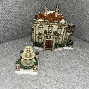 2007 Dept 56 Dickens Village Edizione da Collezione BARROW MANOR con FONTANA #799909 - Foto 1 di 13