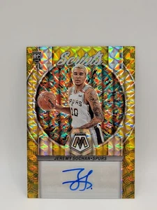 2022-23 Panini Mosaic - Rookie Scripts Jeremy Sochan #RS-33 Gold Prizm /10 (AU, - Picture 1 of 2
