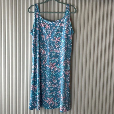Columbia Performance Fishing Gear Tank Midi Dress Tropical Fish Martini XXL - Image 1 of 4