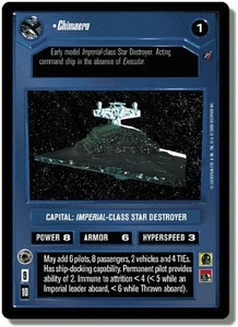 SWCCG: Chimaera [Foil] [Moderately Played] Reflections II Foil Star Wars CCG Dec - Picture 1 of 1