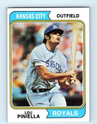 1974 Topps #390 Lou Piniella - Image 1 of 2