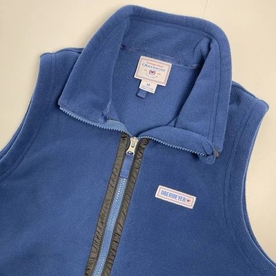 Obermeyer Medium Heritage Collection Vest Blue Soft Fleece Zip Up Sleeveless - Image 1 of 4