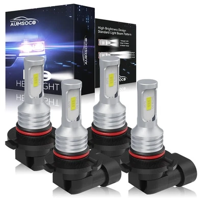 For Chevrolet S10 1994-2004 4Pcs LED Headlight Bulbs High Low Beam Super Bright - Image 1 of 4