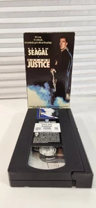 1991 Warner Home Video Out For Justice VHS TAPE getestet Blockbuster Vermietung Seagal - Bild 1 von 5