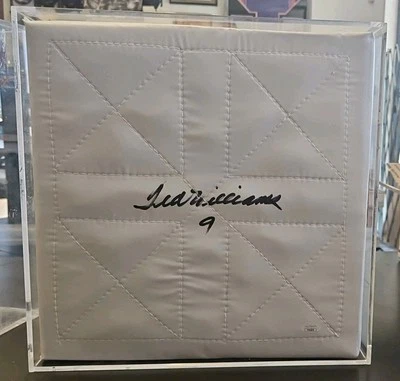 RARE- Ted Williams SIGNED #9 Baseball Base w/ Heavy Duty Acrylic Case JSA COA - Image 1 of 4