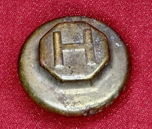 Antique HUPMOBILE Screw On Threaded BRASS Automobile Hub Grease Cap - Picture 1 of 8