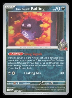 Team Rocket's Koffing Common SV10: Destined Rivals 125/182 NM - Image 1 of 2
