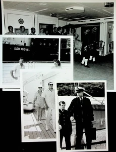 4 offizielle Fotos 1985 Prinz Andrew & Sarah Ferguson HMV Royal Yacht Britannia - Bild 1 von 3