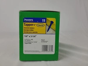 100er Pack 1/4x3-1/4" Flachkopf Kreuzschlitz Betonschraube Anker 375311 - Bild 1 von 7