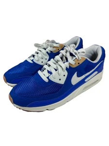 Nike Air Max 90 CT3621-100 Blue White Tan Men’s 10.5 By You Pre-Owned Fast Ship - Picture 1 of 11