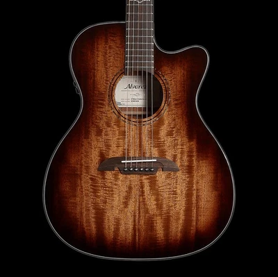 Guitarra Eléctrica Acústica Shadowburst Alvarez AF-66CESHB Cutaway OM/Folk Size Foto 1 de 4