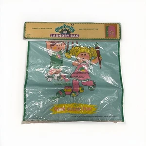 Bolsa de lavandería grande vintage 1984 Cabbage Patch Kids con percha “Good Messy Fun” - Imagen 1 de 5