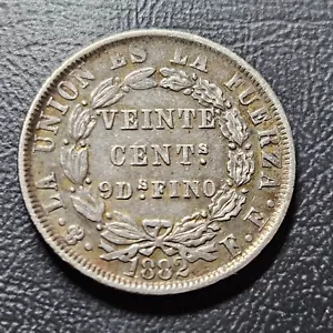 Bolivie 20 Centavos 1882 Bolivia - Picture 1 of 2