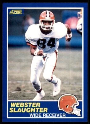 1989 SCORE. WEBSTER SLAUGHTER . CLEVELAND BROWNS #41 - Image 1 of 2