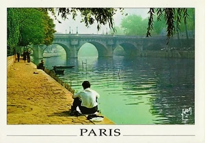 Postcard France Paris Autumn Morning on Quays of Seine Pont-Neuf 1994 Yvon MINT - Picture 1 of 1