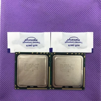 Lot of 2 Intel Xeon X5650 2.66 GHz Six Core L3 12M Processor LGA1366 SLBV3 CPU - Image 1 of 3