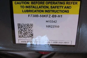 NEW Boston Gear F738B-50KFZ-B9-H1 Worm Gear Reducer NIB - Picture 1 of 3