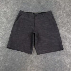 Paradise Collection Shorts Mens 32 Black Flat Front Pockets Stretch Mid Rise - Picture 1 of 15