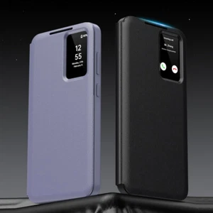 Für Samsung S25 Ultra S24 S23 S22 Stoßfest Leder Flip Karte Hard Case Hülle - Bild 1 von 24