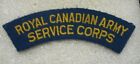 Canada Army Sh.Tab title ARMY SERVICE CORPS 1950s