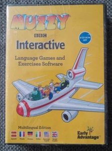 BBC MUZZY INTERACTIVE MULTILINGUAL EDITION EXERCISES ON 6 CD-ROM NEW FREE POST - Picture 1 of 3