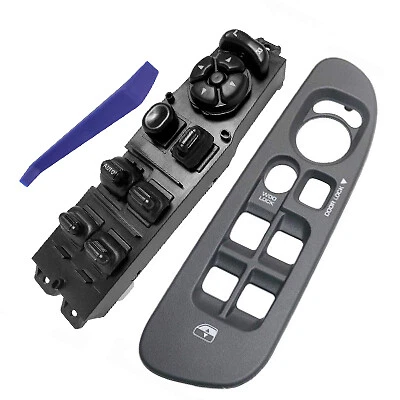 Window Control Switch+Grey Bezel 2PCS Set for 2002-2009 Dodge Ram 1500 2500 3500 Foto 1 de 4