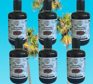 6x300ml- Jamaican Black Castor Oil -Super Hair /eyebrow Growth- ORGANIC- Bulk - Picture 1 of 4