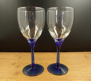 2 Libbey Wasserkelche Domaine blau Muster 8" - Bild 1 von 12