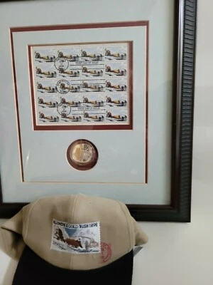 US Stamp #3235 Klondike Gold Rush 1898  MNH First day issue stamped w/Coin,Hat   - Image 1 of 4