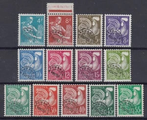 FRANCE SERIE PREOBLITERE N° 106/118 NEUVE ** GOMME SANS CHARNIERE - COTE 110 € - Picture 1 of 1